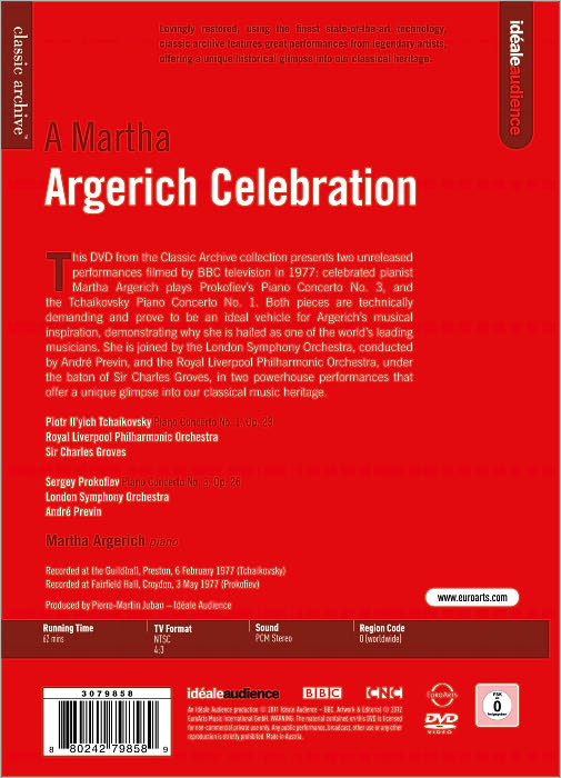 Classic Archive: A Martha Argerich Celebration - Martha Argerich Plays Tchaikovsky & Prokofiev