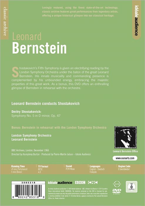 Classic Archive: Leonard Bernstein Conducts Shostakovich