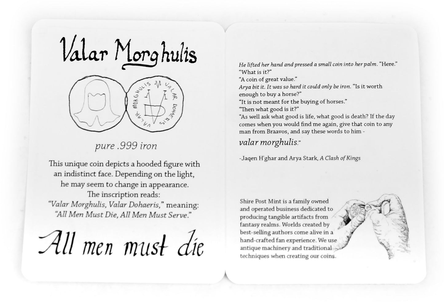 Faceless Man Small Clamshell Coins