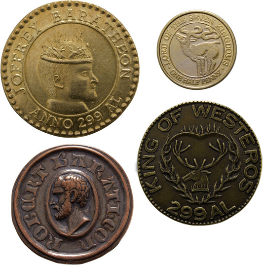 House Baratheon Set of 4 Coins