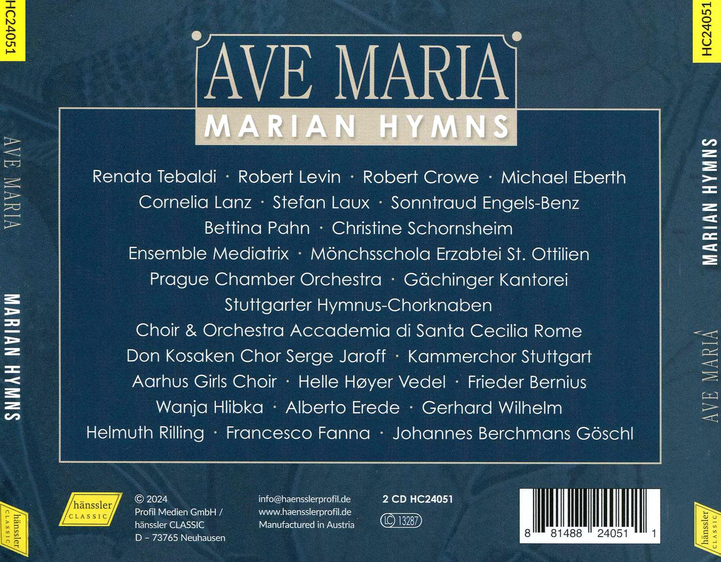 Ave Maria - Marian Hymns (J.S. Bach / Bartholdy / Prague Chamber Orchestra)