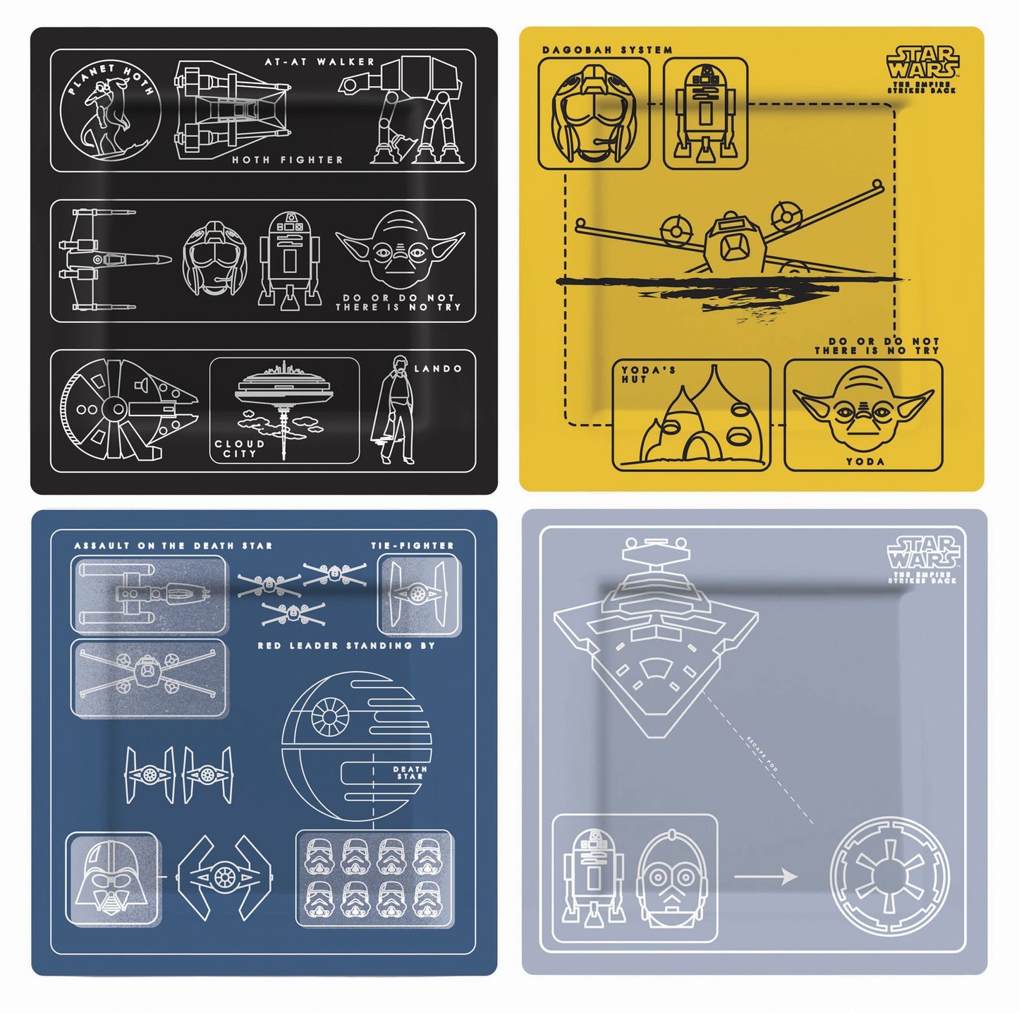Star Wars Melamine Plate Set