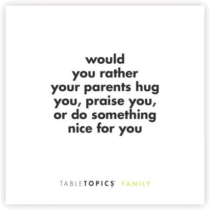 Table Topics Conversation Cards - Family