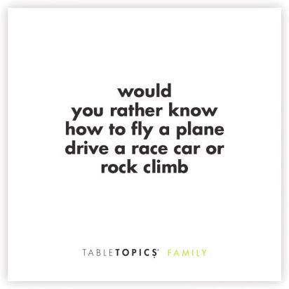 Table Topics Conversation Cards - Family