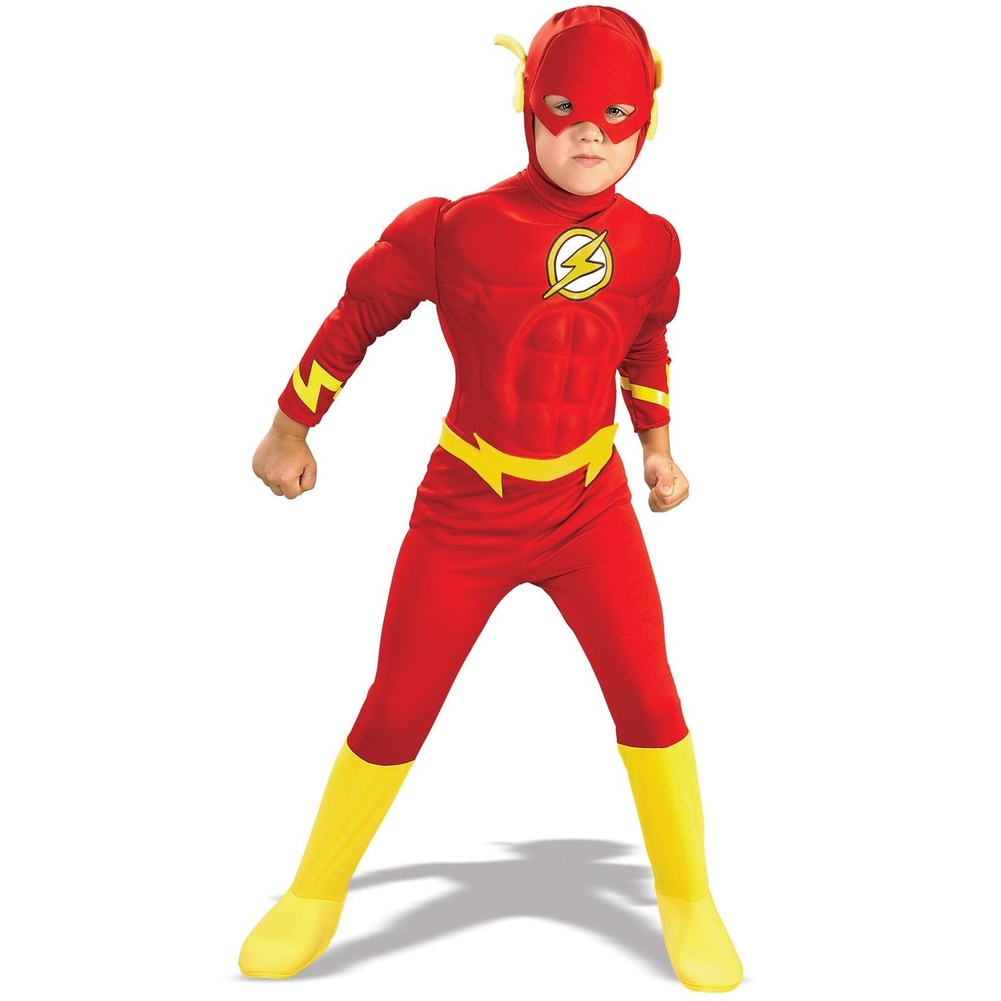 DC Comics The Flash Muscle Chest Deluxe Toddler/Child Costume: Size Large (10-12)