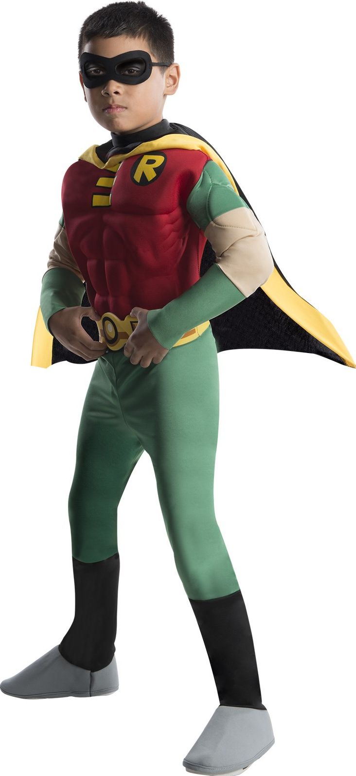 Teen Titans DC Comics Robin Muscle Chest Deluxe Toddler/Child Costume: Size Large (10-12)