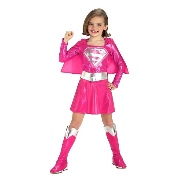 Pink Supergirl Toddler/Child Costume: Size Small