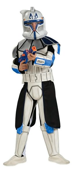 Star Wars Animated Deluxe Clone Trooper Leader Rex Child Costume: Size Large