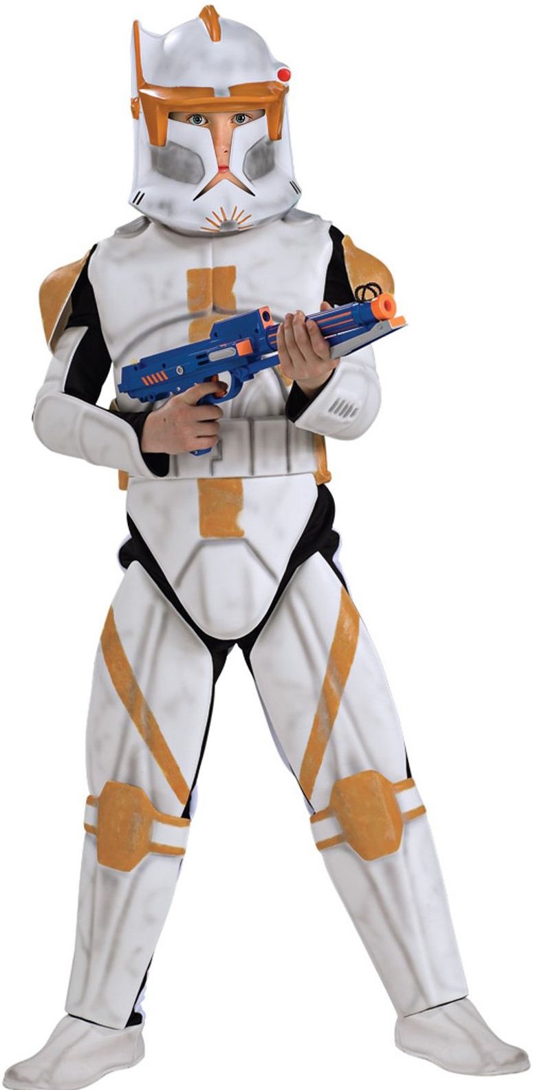 Star Wars Animated Deluxe Clone Trooper Commander Cody Child Costume: Size Medium