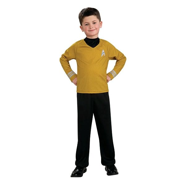 Star Trek Movie (Gold) Shirt Child Costume: Size Medium