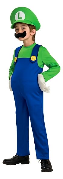 Super Mario Bros. - Luigi Deluxe Child Costume: Size Small (4/6)