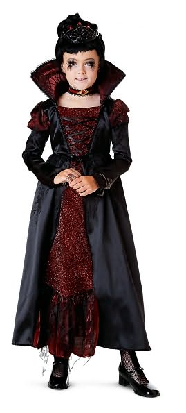 Transylvanian Vampiress Child Costume: Size Medium (8-10)
