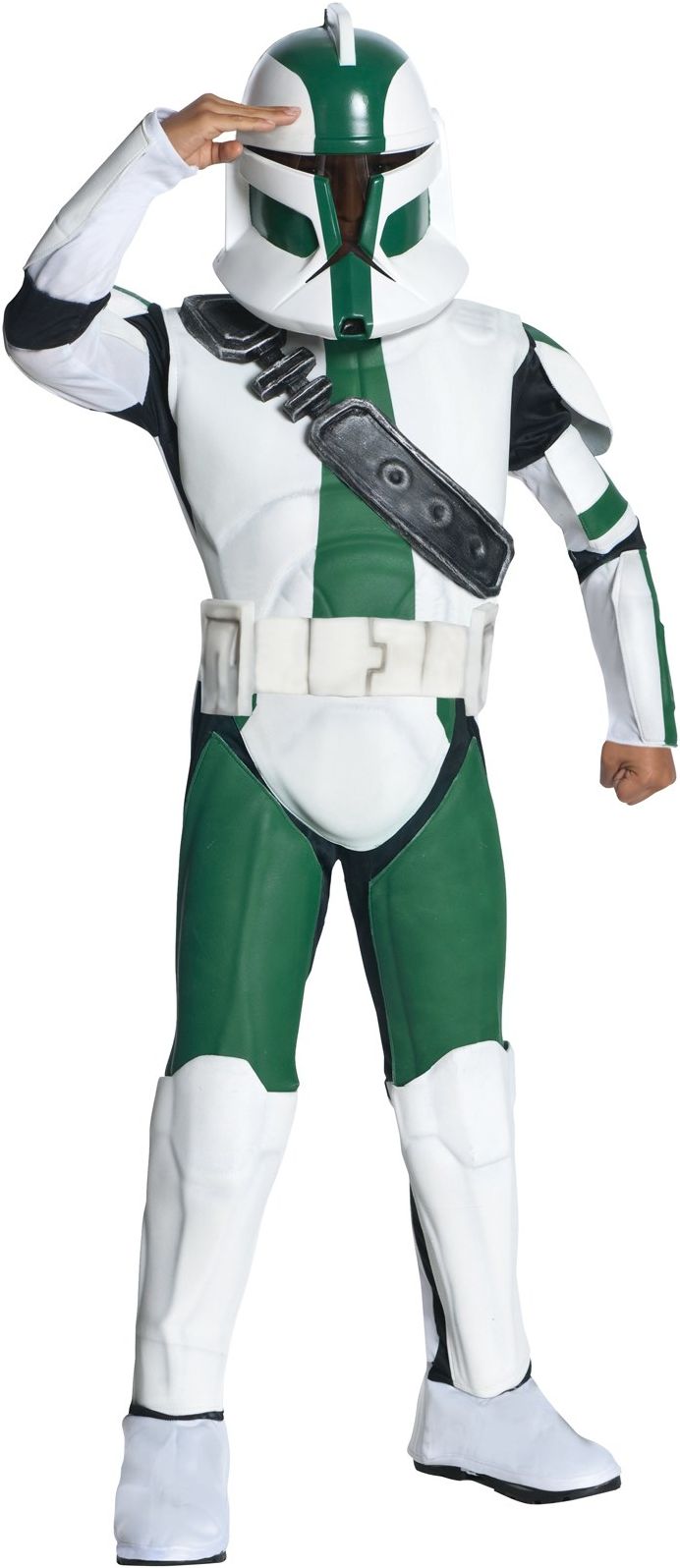 Costumes 211412 Star Wars The Clone Wars- Clone Trooper Commander Gree Child Costume