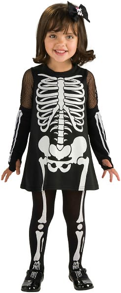 Skeleton Costume - Girl (Toddler)