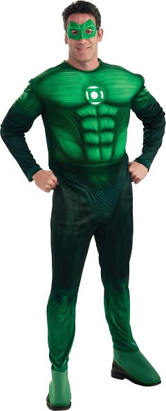 Green Lantern Movie - Deluxe Hal Jordan Adult Costume: X-Large