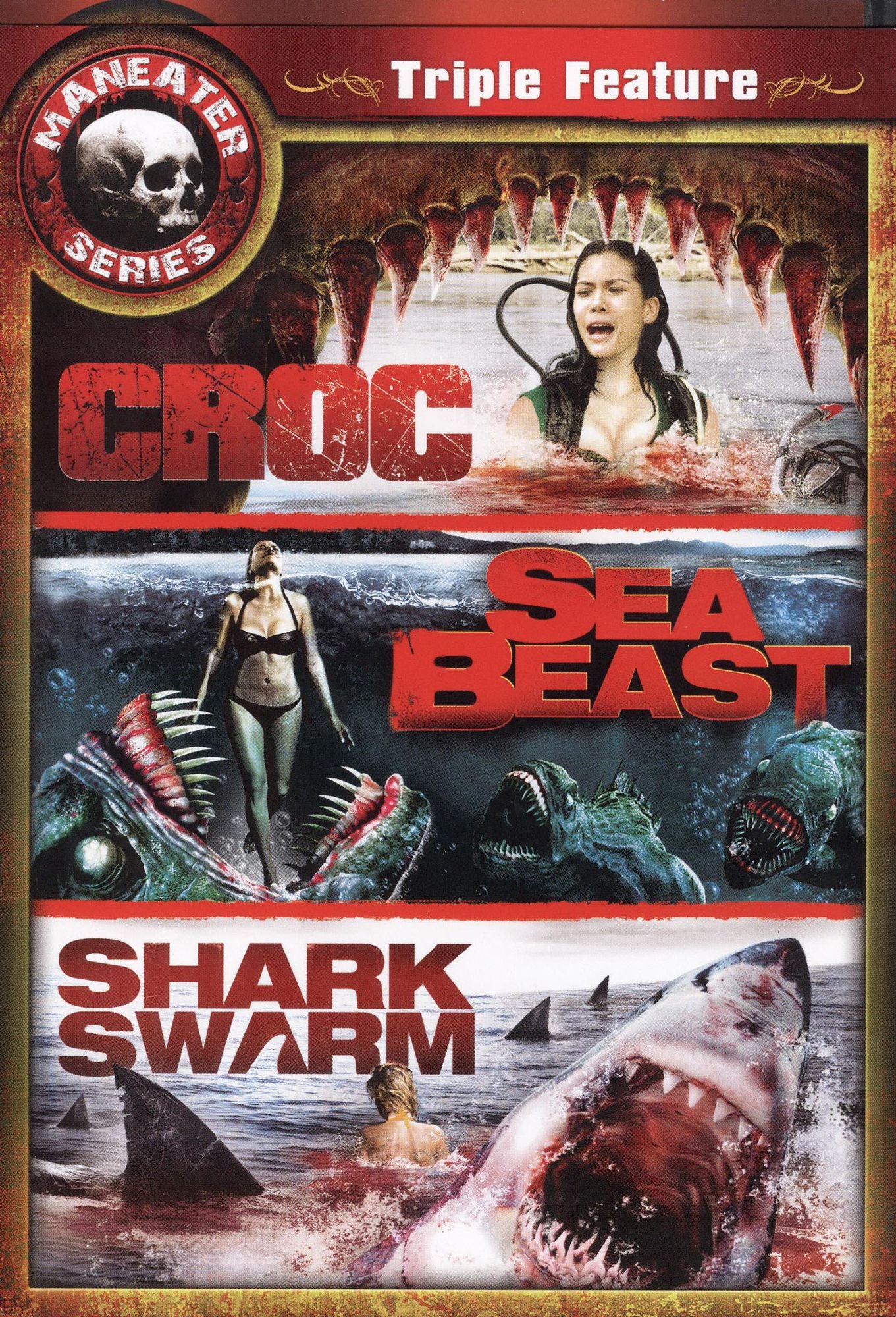 Maneater Series: Croc/Sea Beast/Shark Swarm [3 Discs]