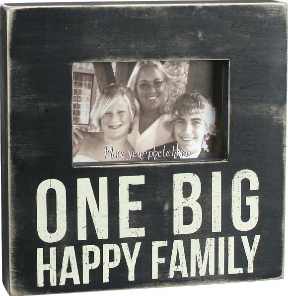 Big Happy Family Box Frame 4x6