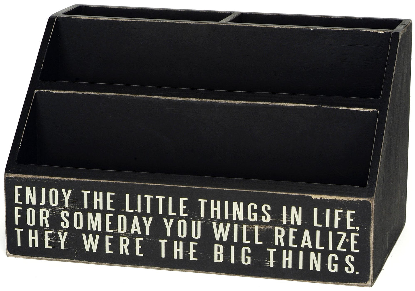 Enjoy the Little Things In Life Letter Sorter 10'' x 5''