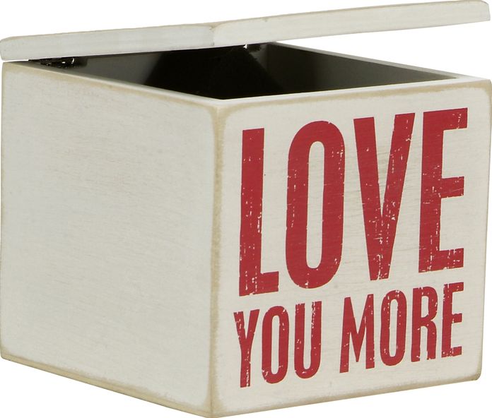 Love You More Box 4" x 4" x 2.75"