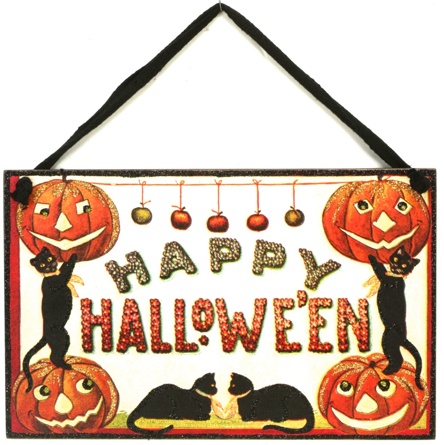 Hanging Halloween Vintage Door Sign 6.5" x 9.5"