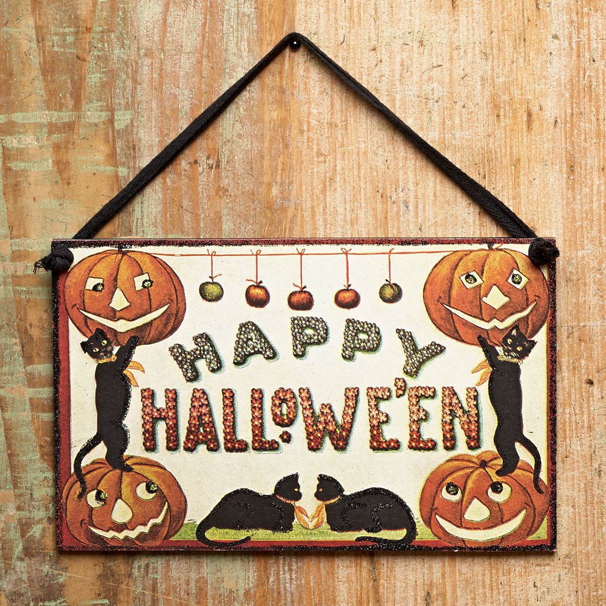 Hanging Halloween Vintage Door Sign 6.5" x 9.5"