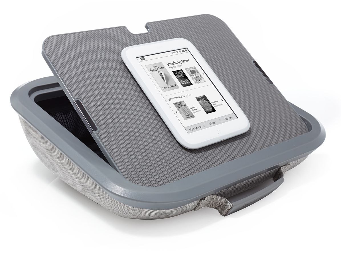 Brookstone eComfort Home Office All-In-One Workstation Gray