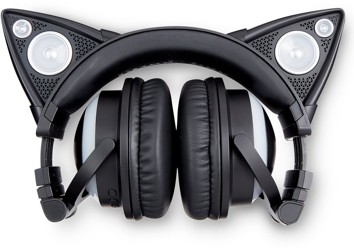 Brookstone 317857 Wireless Bluetooth Cat Ear Headphones