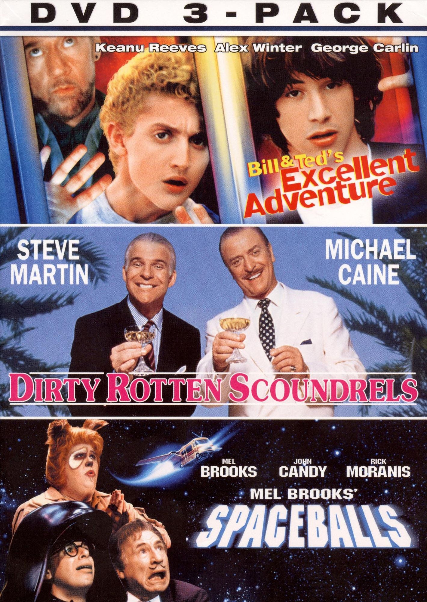 Bill & Ted's Excellent Adventure/Dirty Rotten Scoundrels/Spaceballs [3 Discs]