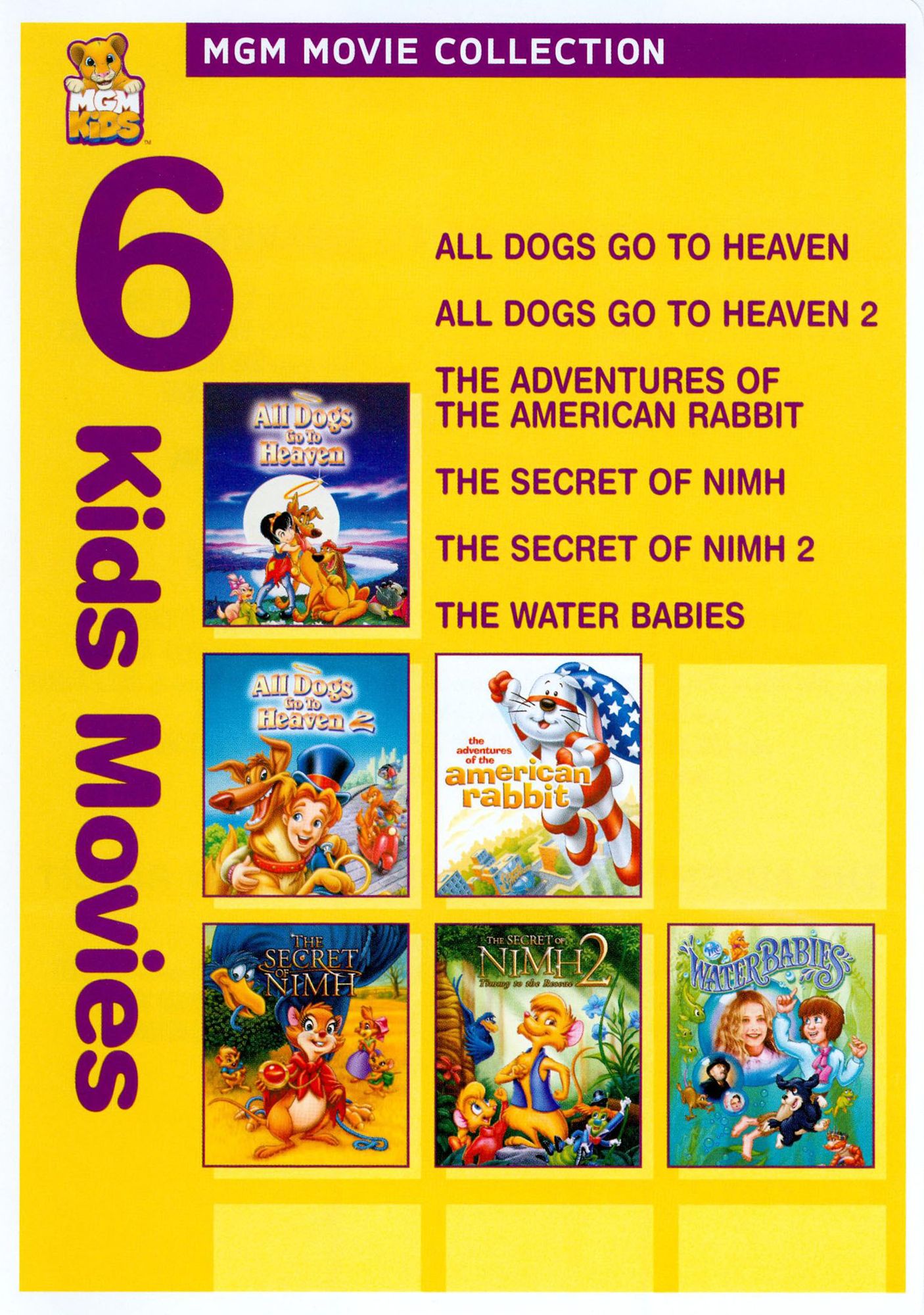 MGM Movie Collection: 6 Kids Movies [3 Discs]