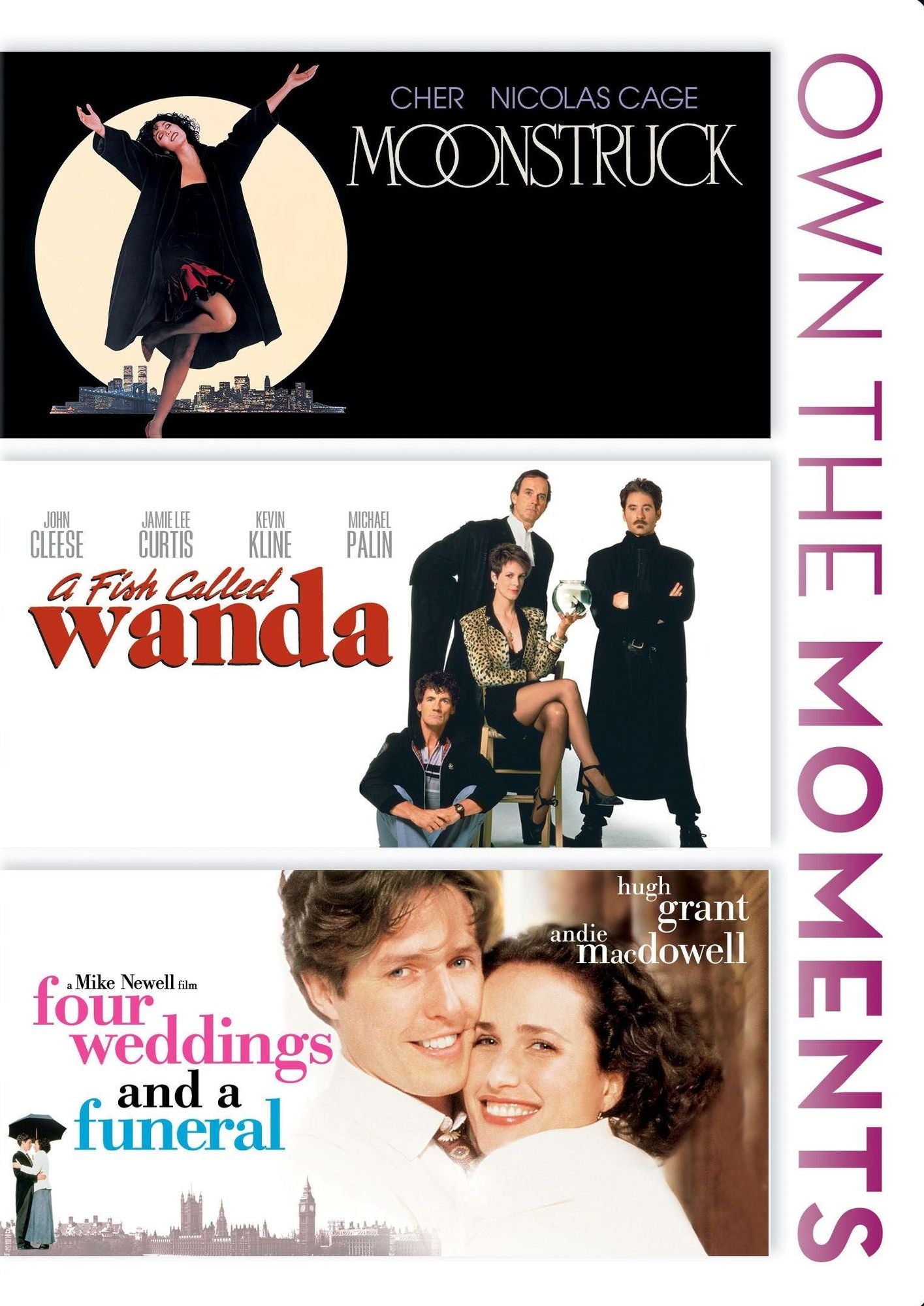 Moonstruck/A Fish Called Wanda/Four Weddings and a Funeral