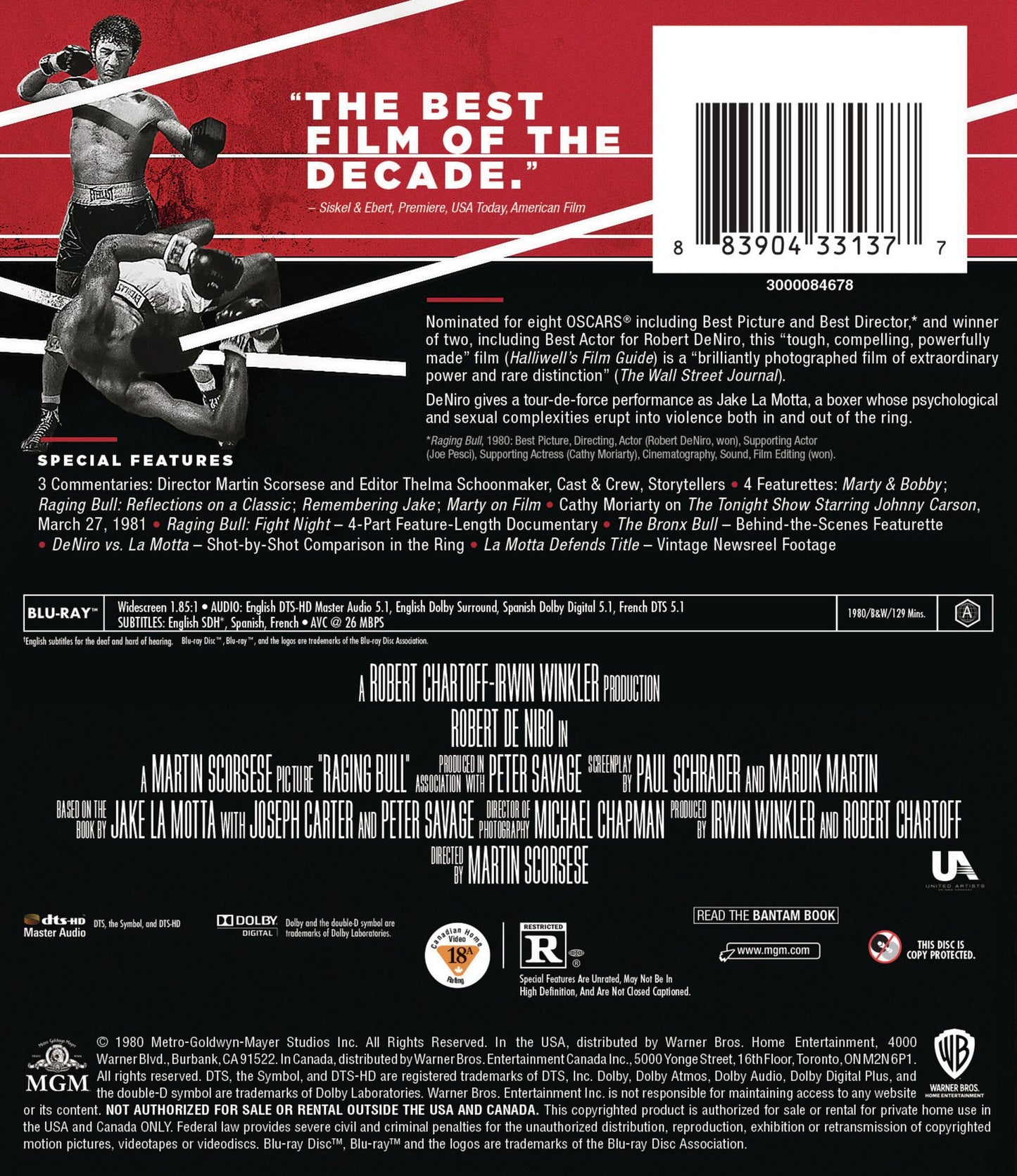 Raging Bull [Blu-ray]