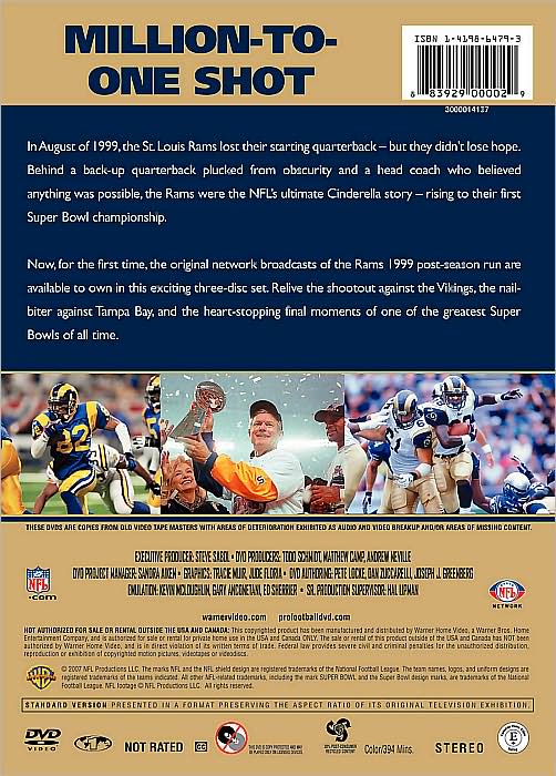 NFL Greatest Games: St. Louis Rams 1999 Playoffs [3 Discs]
