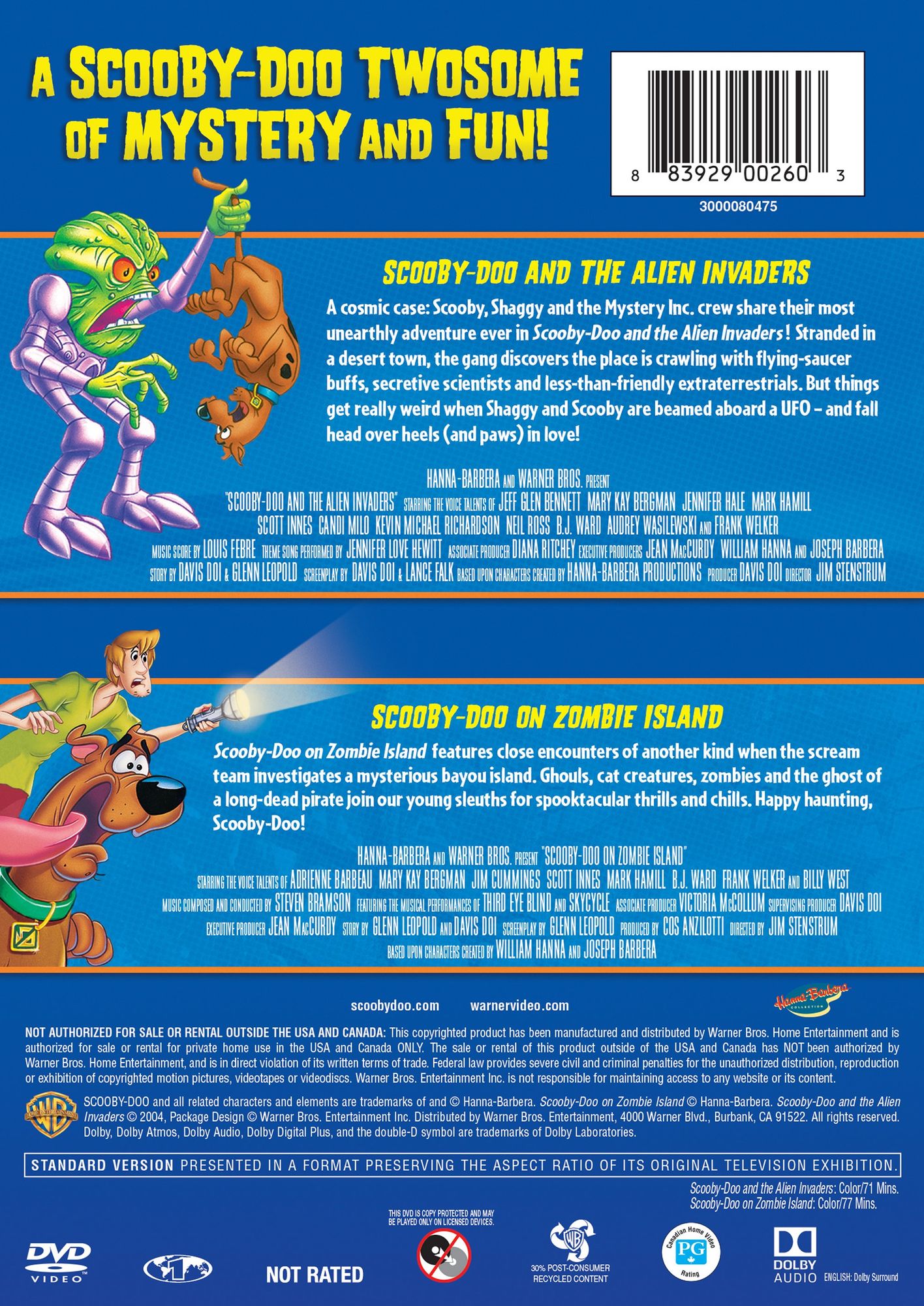 Scooby-Doo and the Alien Invaders/Scooby-Doo on Zombie Island