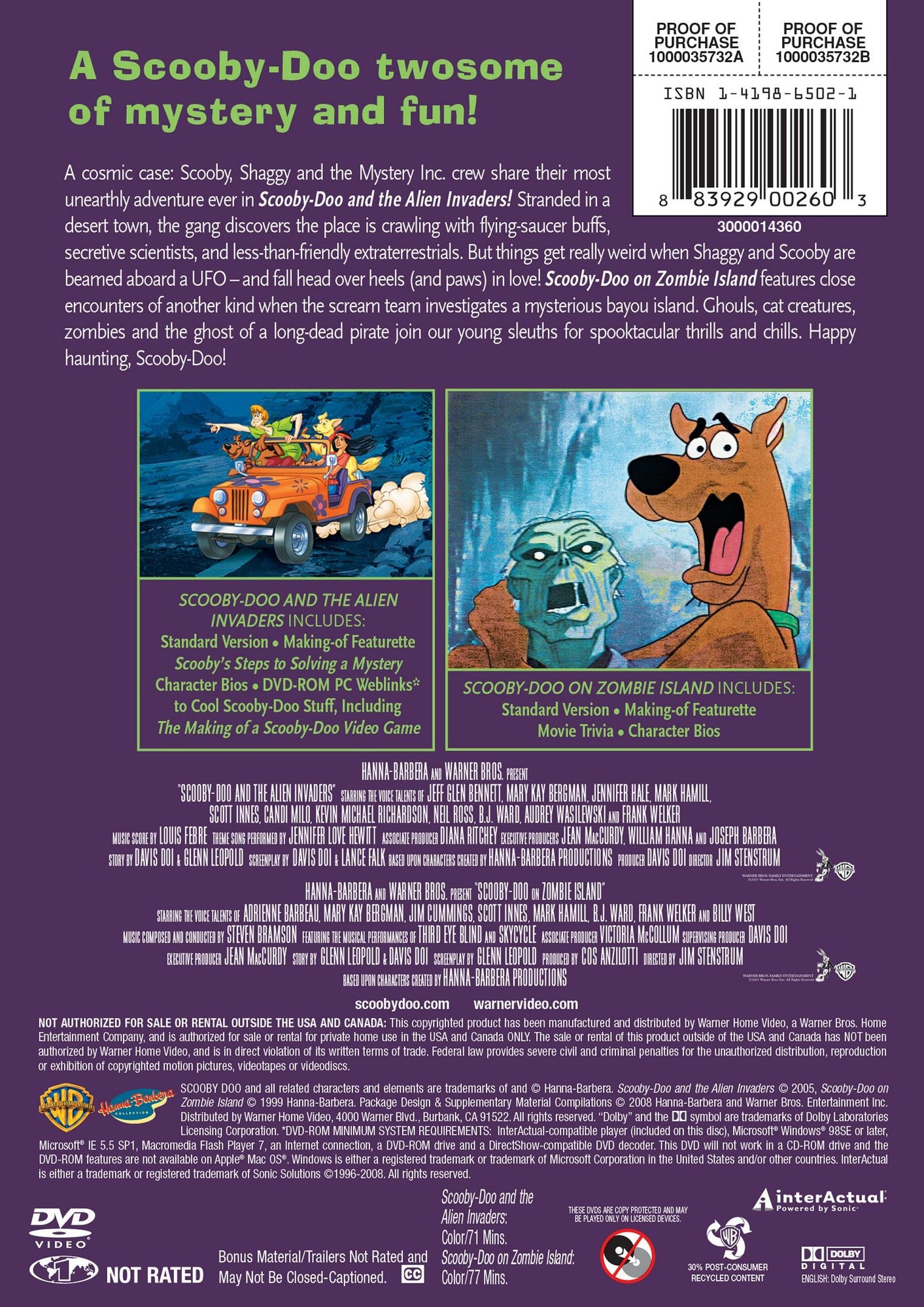 Scooby-Doo and the Alien Invaders/Scooby-Doo on Zombie Island