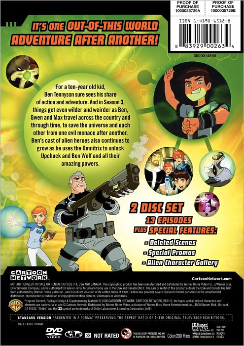 Ben 10: The Complete Season 3 [2 Discs]