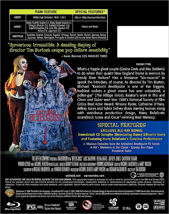 Beetlejuice [Blu-ray] [20th Anniversary Edition] [Digi Book Packaging]