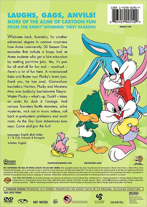 Tiny Toon Adventures: Season 1, Vol. 2 [4 Discs]