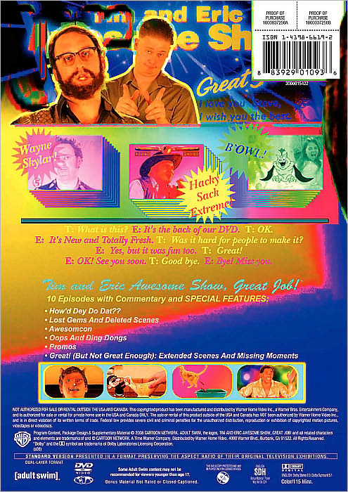 Tim and Eric Awesome Show, Great Job!: Season 1