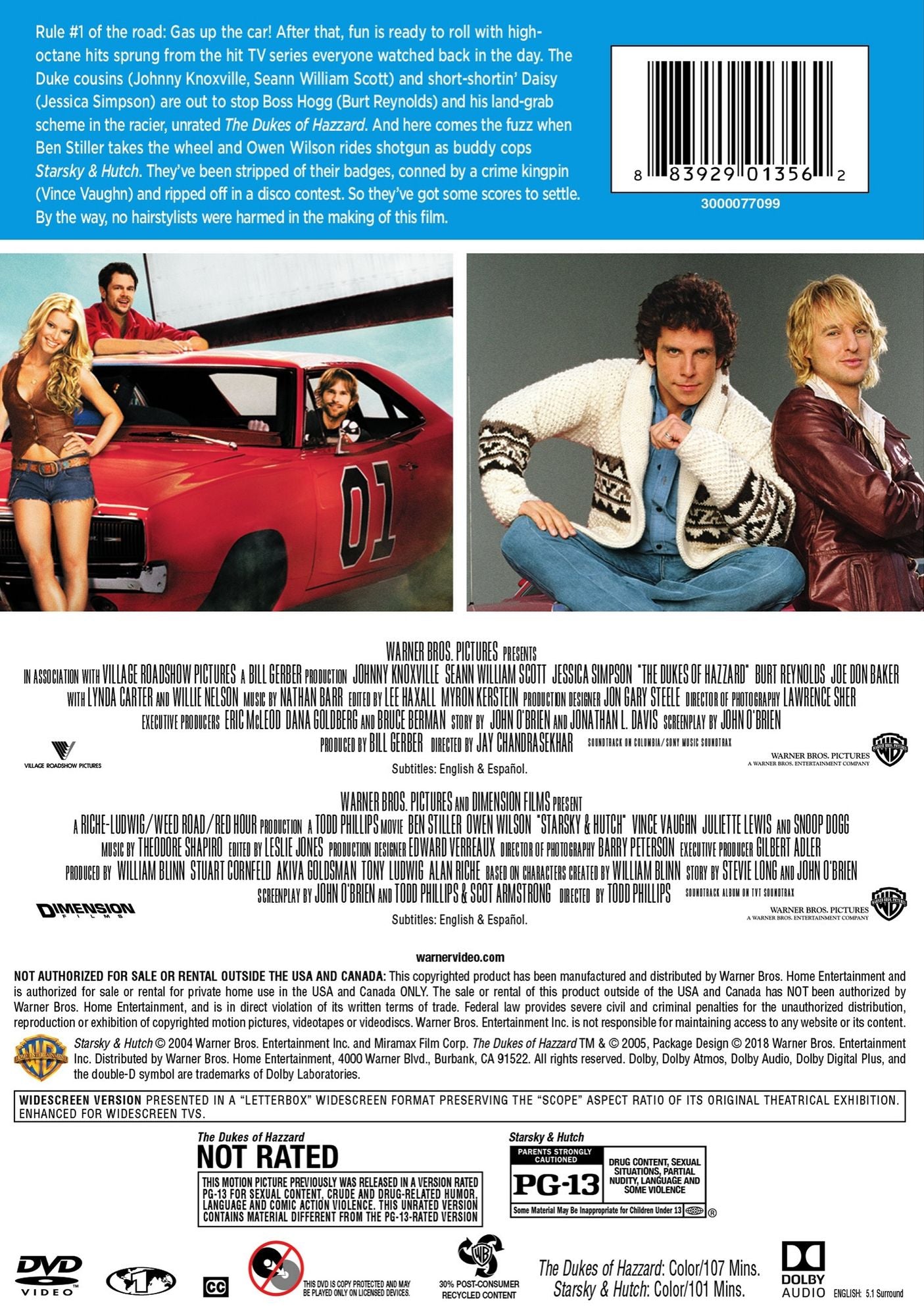 The Dukes of Hazzard/Starsky and Hutch [WS]