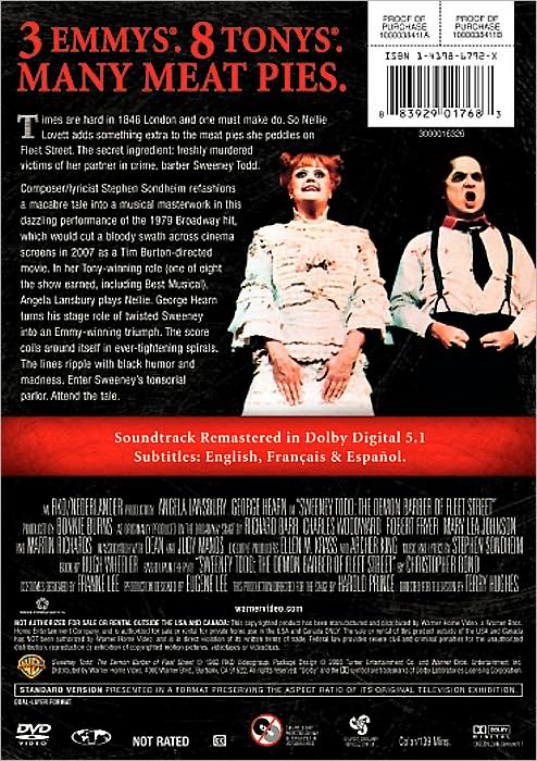 Sweeney Todd: Demon Barber of Fleet Street [Repackaged]