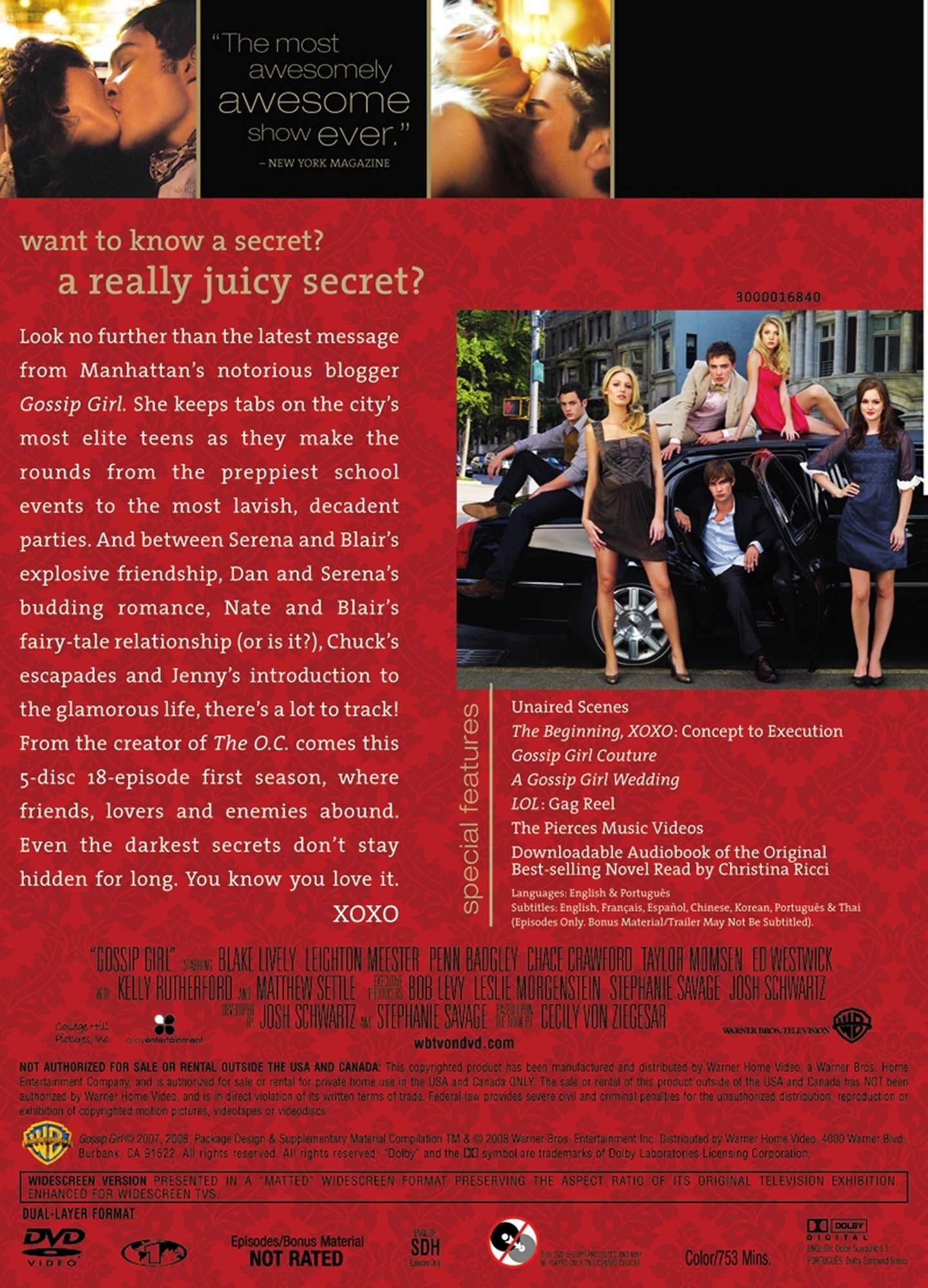 Gossip Girl: The Complete First Season [5 Discs]