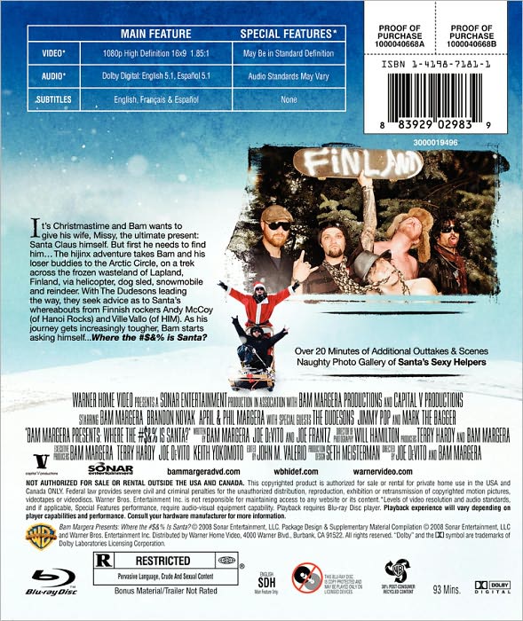 Bam Margera Presents: Where the #$% is Santa? [WS] [Blu-ray]
