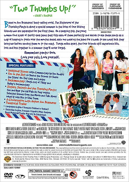 The Sisterhood of the Traveling Pants [With Movie Cash]