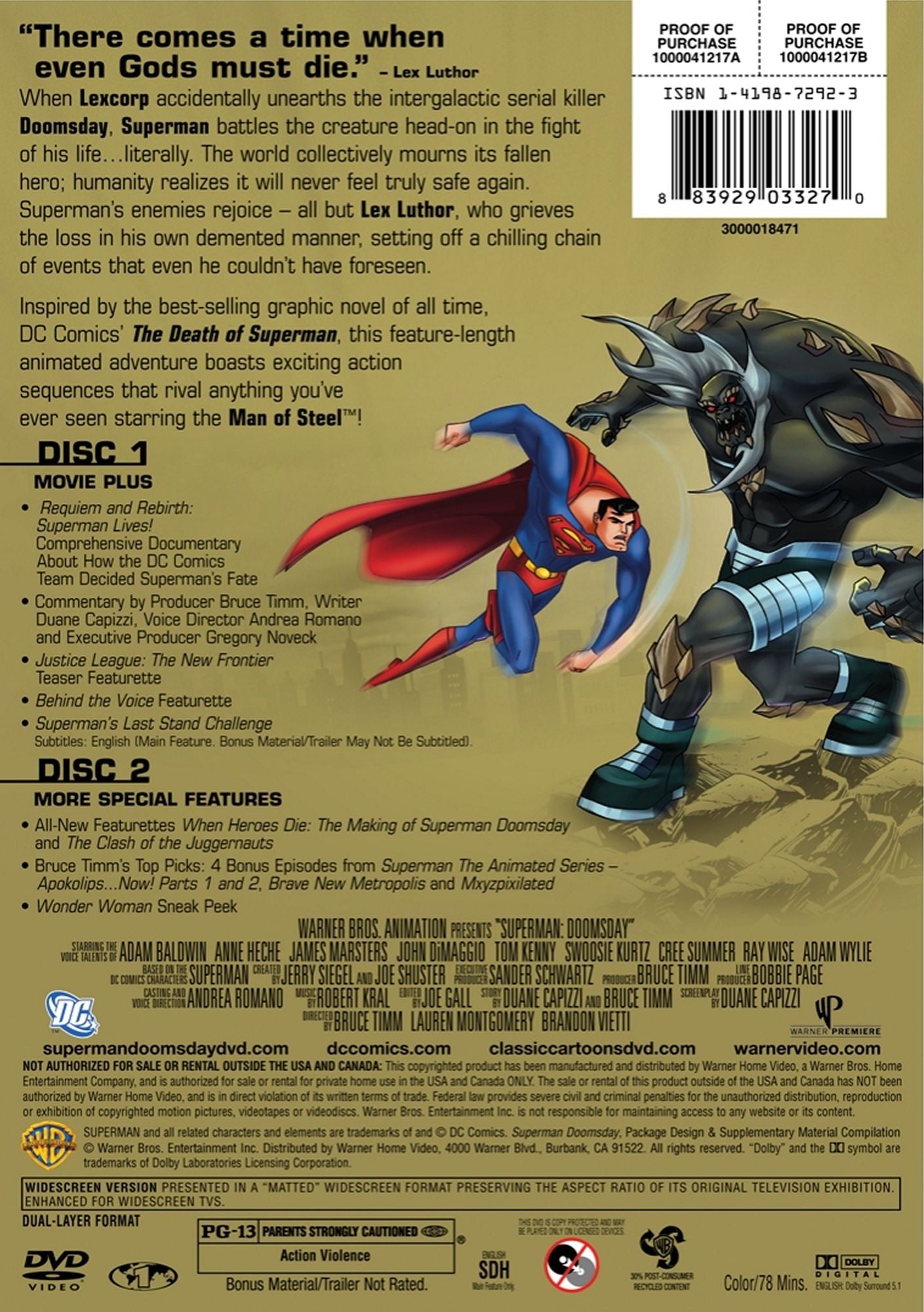 Superman: Doomsday [Special Edition] [2 Discs]
