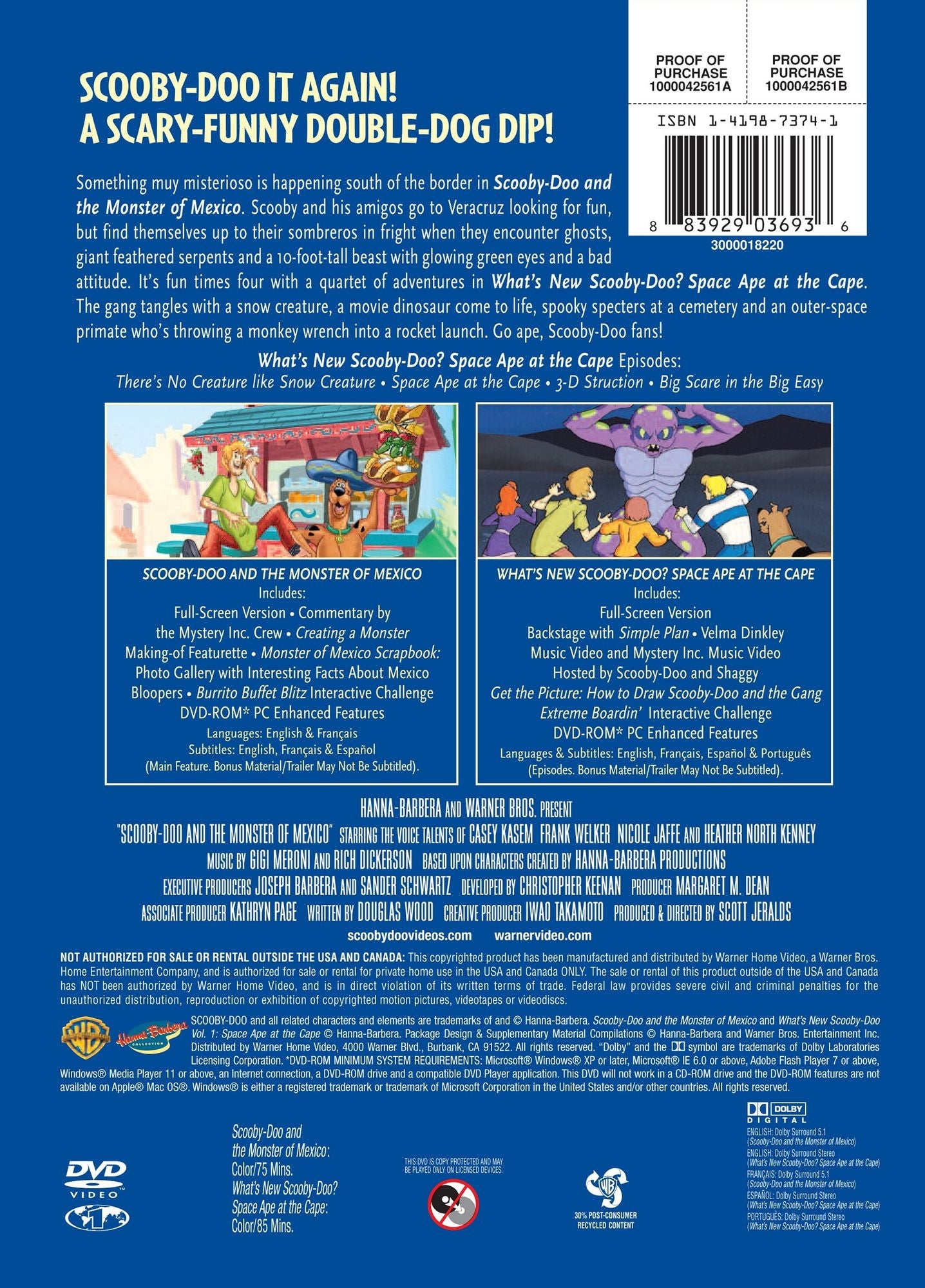 Scooby-Doo and the Monster of Mexico/What's New Scooby-Doo?, Vol. 1: Space Ape at the Cape