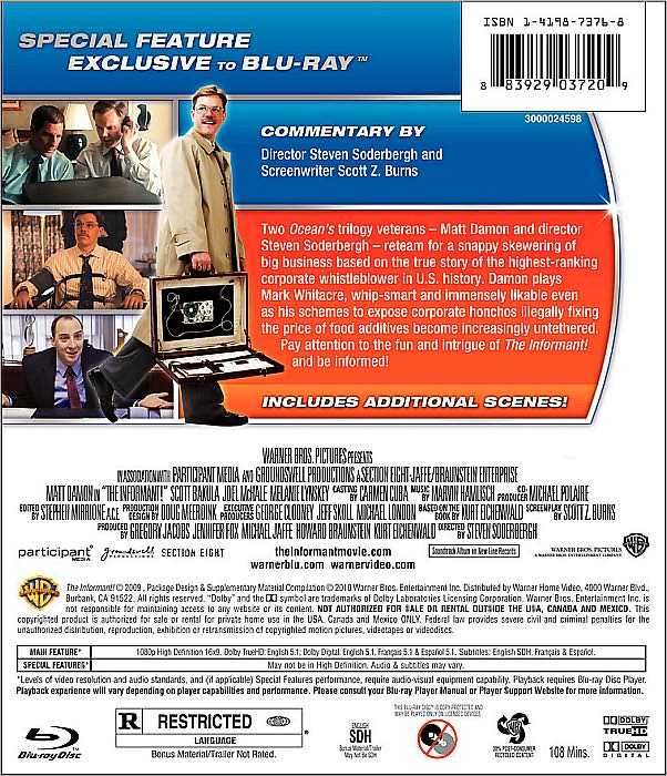 The Informant [2 Discs] [Blu-ray/DVD]