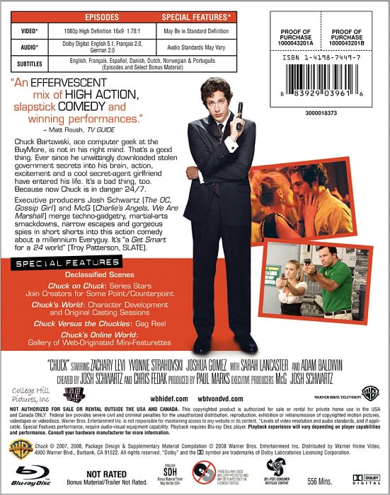 Chuck: The Complete First Season [3 Discs] [Blu-ray]