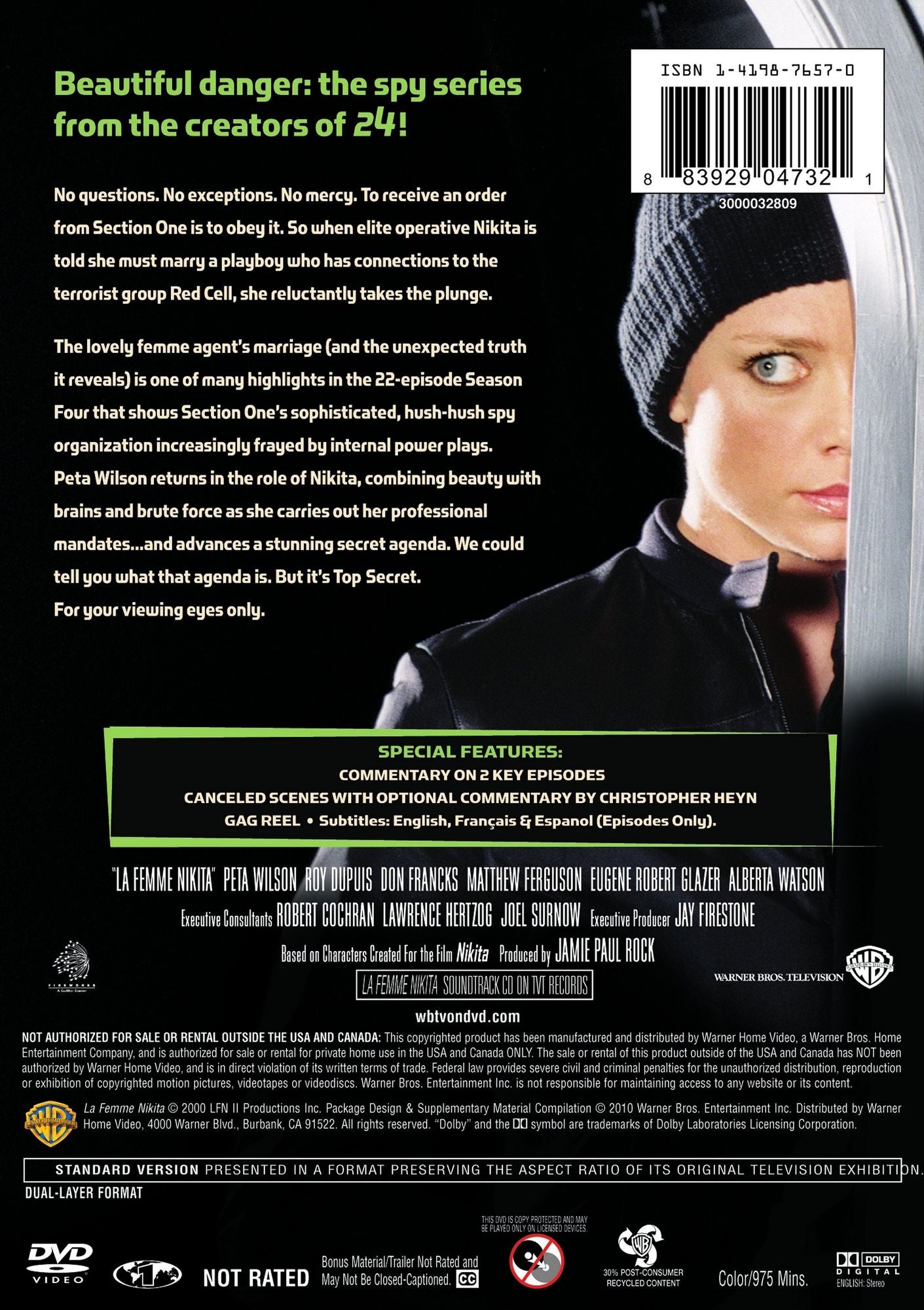 La Femme Nikita: The Complete Fourth Season [6 Discs]