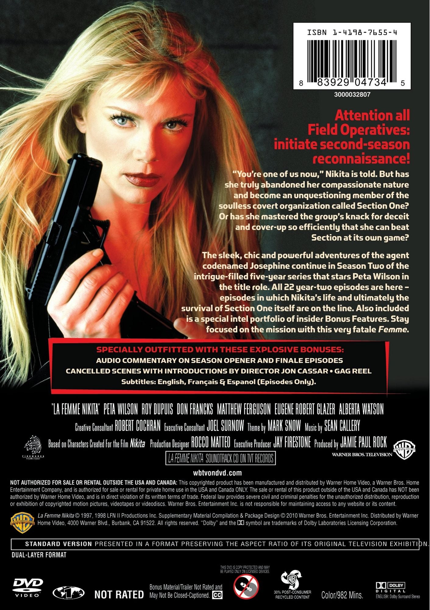 La Femme Nikita: The Complete Second Season [6 Discs]