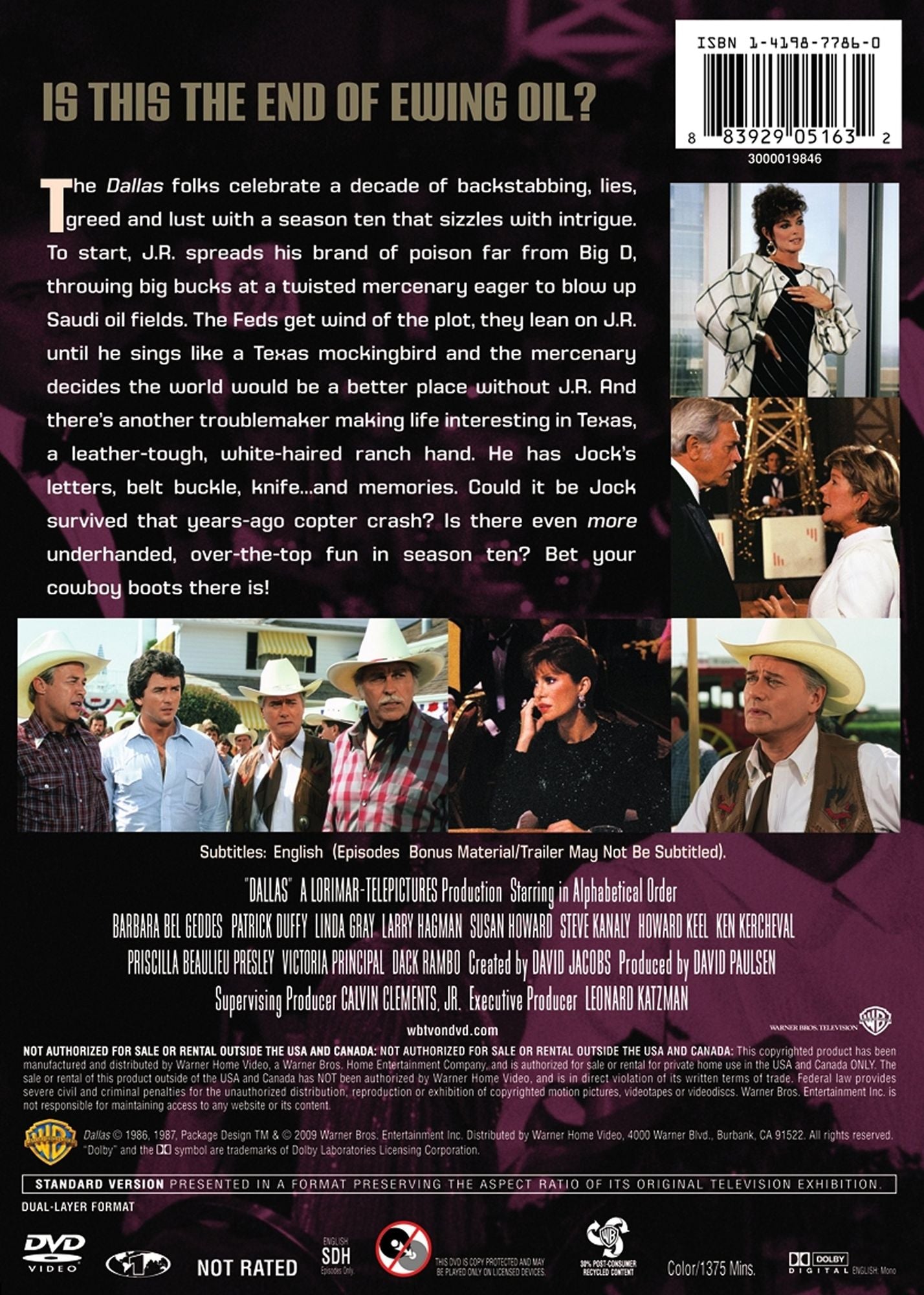Dallas: The Complete Tenth Season [3 Discs]